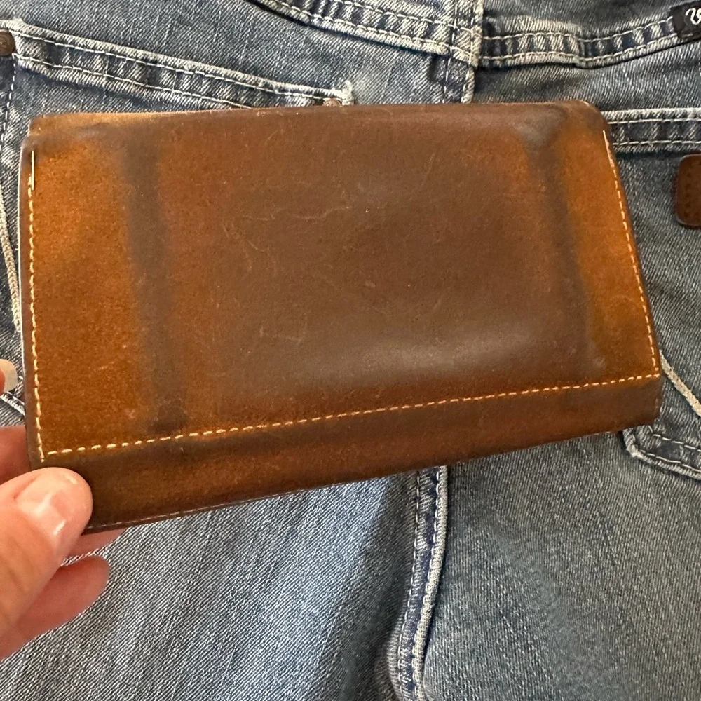 Vintage Distressed Leather Biker Wallet - Picture 10 of 12